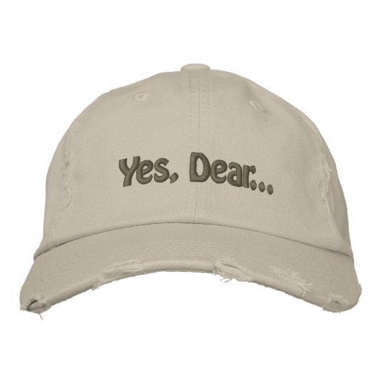 Casquette Brodée Oui, Cher... (Devant)