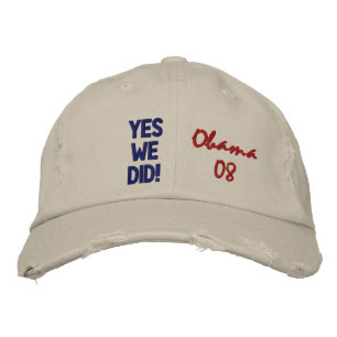 Casquette Brodée OUI NOUS AVONS FAIT ! Obama 08