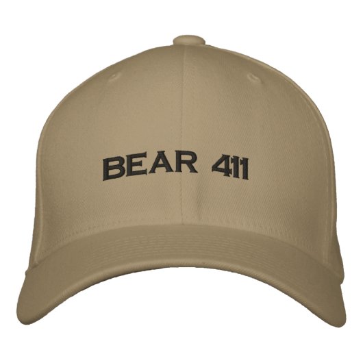 CASQUETTE BRODÉE OURS 411 (Devant)