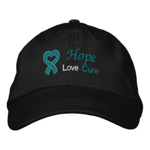 Casquette Brodée Ovarian Cancer Hope Love Cure