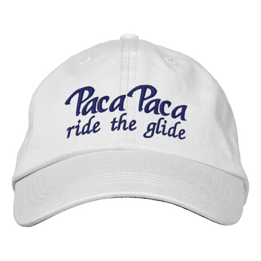Casquette Brodée Paca Paca - surfer sur le planeur (Devant)