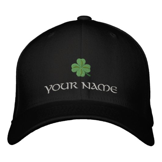 Casquette Brodée Page shamrock irlandaise de couverture St Patrick' (Devant)