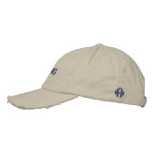 Casquette Brodée Papa de camping avec Monogramme personnalisé (Gauche)