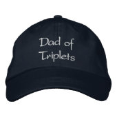 Casquette Brodée Papa de Triplets (Devant)