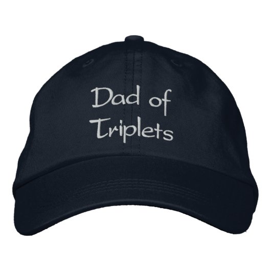 Casquette Brodée Papa de Triplets (Devant)