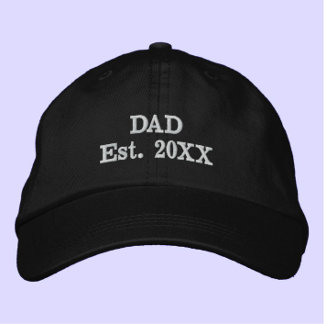 Casquette Brodée "Papa Est. ANNÉE" Moderne minimaliste Cool simple