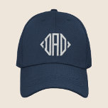 Casquette Brodée Papa Simple Typographie Moderne Personnalisé<br><div class="desc">Le Casquette de baseball brodé personnalisé Papa est un simple texte brodé moderne "Papa". Parfait comme cadeau pour papa pour la Fête des pères, Noël, anniversaire et plus. Créé par Evco Studio www.zazzle.com/store/evcostudio</div>