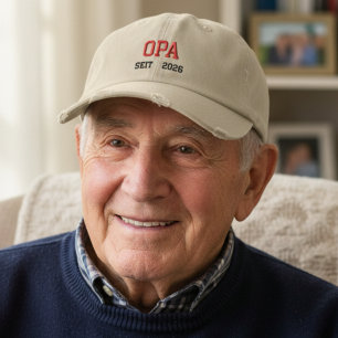 Casquette Brodée Papi depuis 2026 - Grand-père allemand