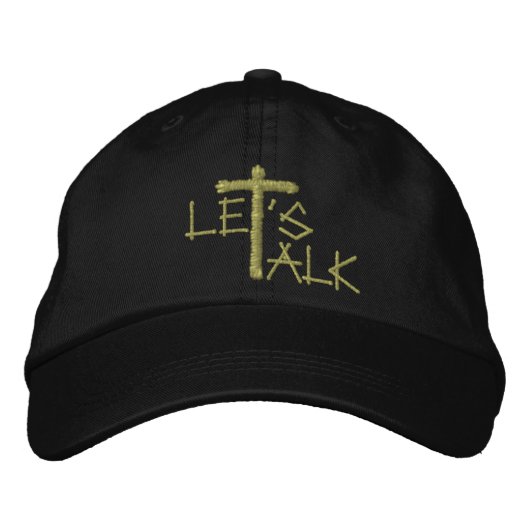 Casquette Brodée Parlons (Jésus) (Devant)