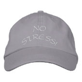 CASQUETTE BRODÉE PAS DE STRESS ! (Devant)