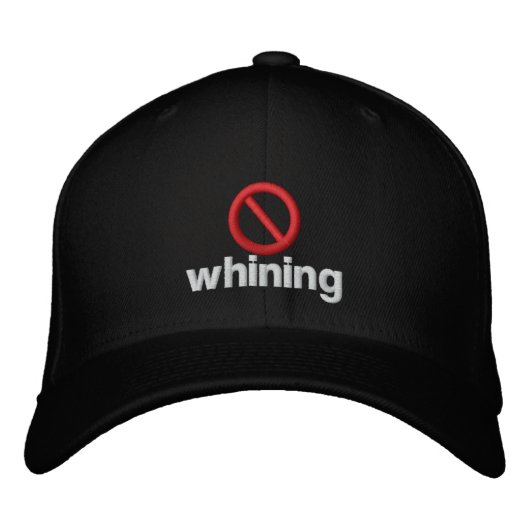 Casquette Brodée Pas de Whining (Devant)