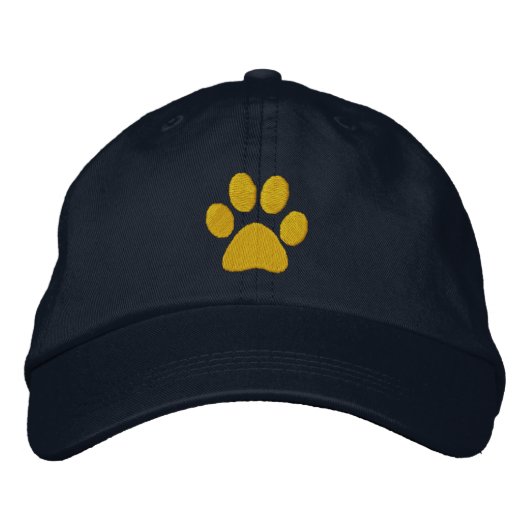 Casquette Brodée Paw or (Devant)