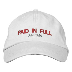 Casquette Brodée PAYÉ EN rouge intégral