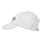 Casquette Brodée Peace Love Obama (Gauche)
