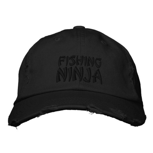 CASQUETTE BRODÉE PÊCHE, NINJA (Devant)