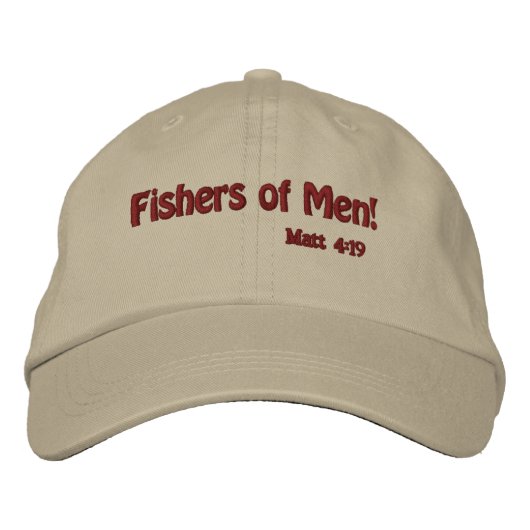 Casquette Brodée Pêcheurs d'hommes (Devant)
