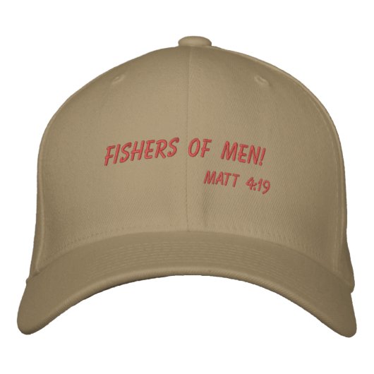 Casquette Brodée Pêcheurs d'hommes ! (Devant)