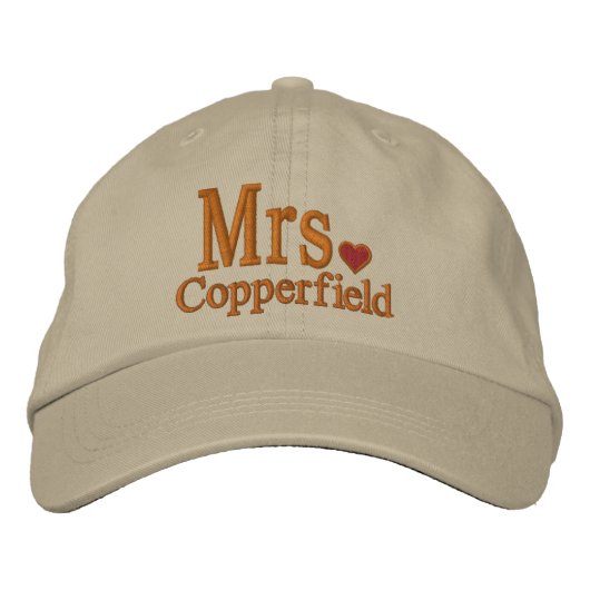 Casquette Brodée Personalize Mr & Mrs Embroidery Embroidered Cap (Devant)