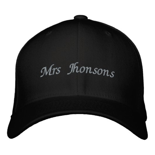 Casquette Brodée Personalized Bride Honeymoon Gift, Custom Mrs  (Devant)