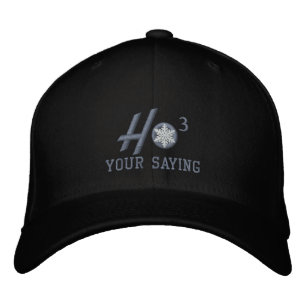 Casquette Brodée Personalized Ho Ho Ho Snowflake Design
