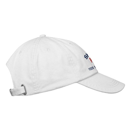 Casquette Brodée Personalized Initials Text Skipper Star Anchor (Droite)