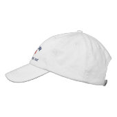 Casquette Brodée Personalized Initials Text Skipper Star Anchor (Gauche)