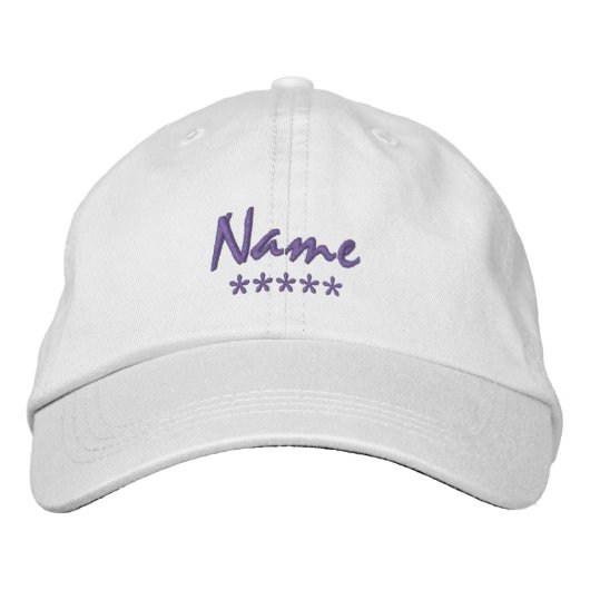 Casquette Brodée Personalized Name (Devant)