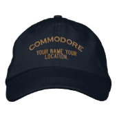 Casquette Brodée Personalized Sea Commodore Hat (Devant)