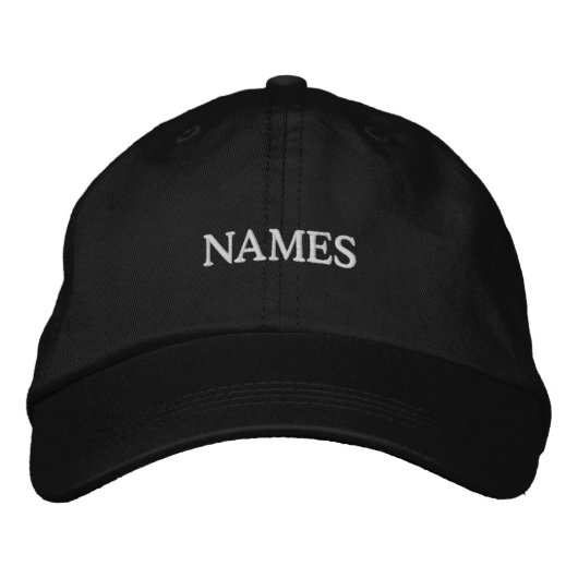 Casquette Brodée Personalized With Last or Nickname Name on Them (Devant)