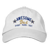 Casquette Brodée Personalized Your Nom Awesome Dad Embroidery (Devant)