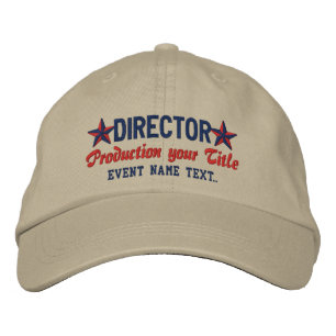 Casquette Brodée Personnalisation de votre texte DIRECTEUR Broderie