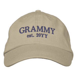 Casquette Brodée Personnalisé Grammy Est.   Cadeaux pour grand-mère