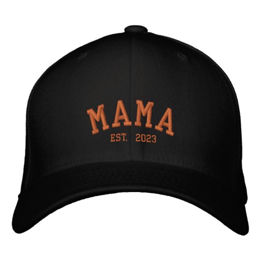 Casquette Brodée Personnalisé Mama est. (Devant)