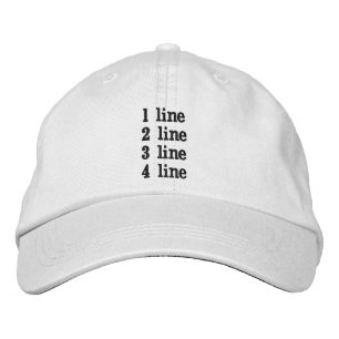 Casquette Brodée Personnalisé Réglable Créez-le Vous-même