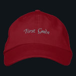 Casquette Brodée Personnalisé Rouge Texte de première année Étudian<br><div class="desc">Nom du texte de première année Casquette ou Casquette Casquette étudiant avec Rose Couleur Texte Joli et confortable Couleur Rouge Casquette</div>