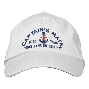 Casquette Brodée Personnalisé Votre Nom Année L'étoile du capitaine