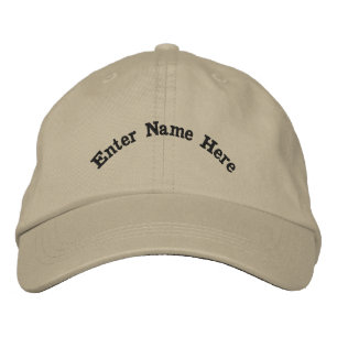 Casquette Brodée Personnaliser Entrez Votre Nom Texte Personnalisé