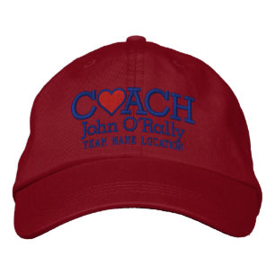 Casquette Brodée Personnalisez Coach Love Cap Votre Nom Votre Jeu!