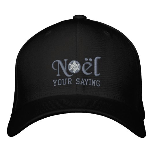 Casquette Brodée Personnalized Noel Snowflake (Devant)