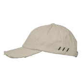 Casquette Brodée Peter Créez votre propre nom texte Chino twill-Cas (Gauche)