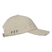 Casquette Brodée Peter Créez votre propre nom texte Chino twill-Cas (Droite)
