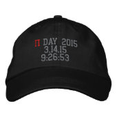 Casquette Brodée Pi Day 2015 (Devant)