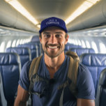 Casquette Brodée Pilote en commande personnalisé<br><div class="desc">Personnalisez ce casquette brodé du Pilote en Commandement pour votre pilote spécial supplémentaire !</div>