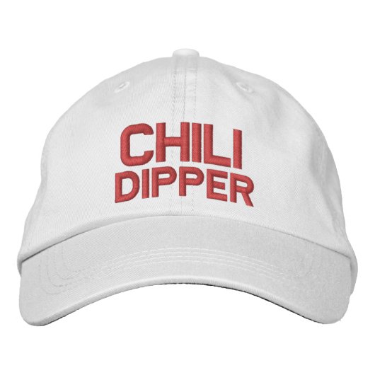Casquette Brodée PIMENT drôle DIPPER de golf de nouveauté (Devant)