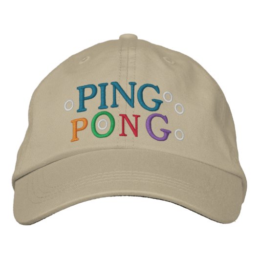 CASQUETTE BRODÉE PING PONG (Devant)
