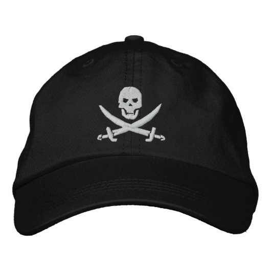 Casquette Brodée Pirate (Devant)