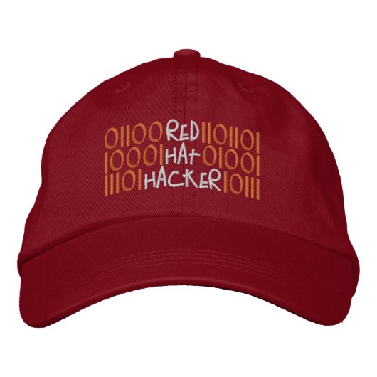 CASQUETTE BRODÉE PIRATE AU CHAPEAU ROUGE (Devant)