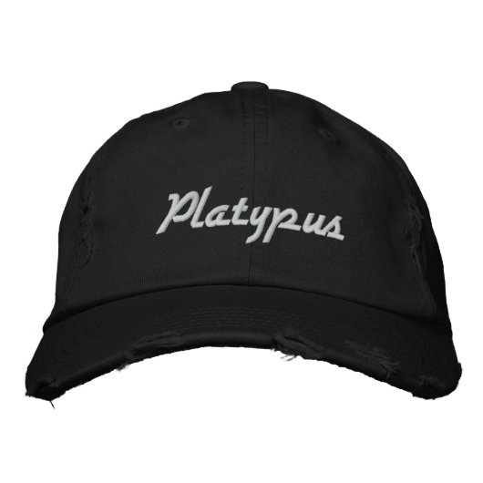 Casquette Brodée Platype (Devant)