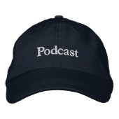 Casquette Brodée Podcast (casquette) (Devant)