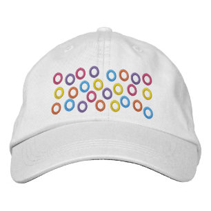 Casquette Brodée Pois coloré de cercles